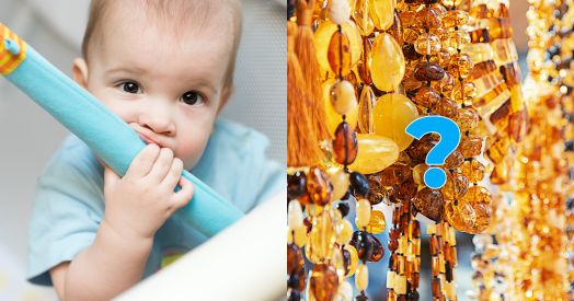 Vai dzintars palīdz bērnam zobu šķilšanās laikā?